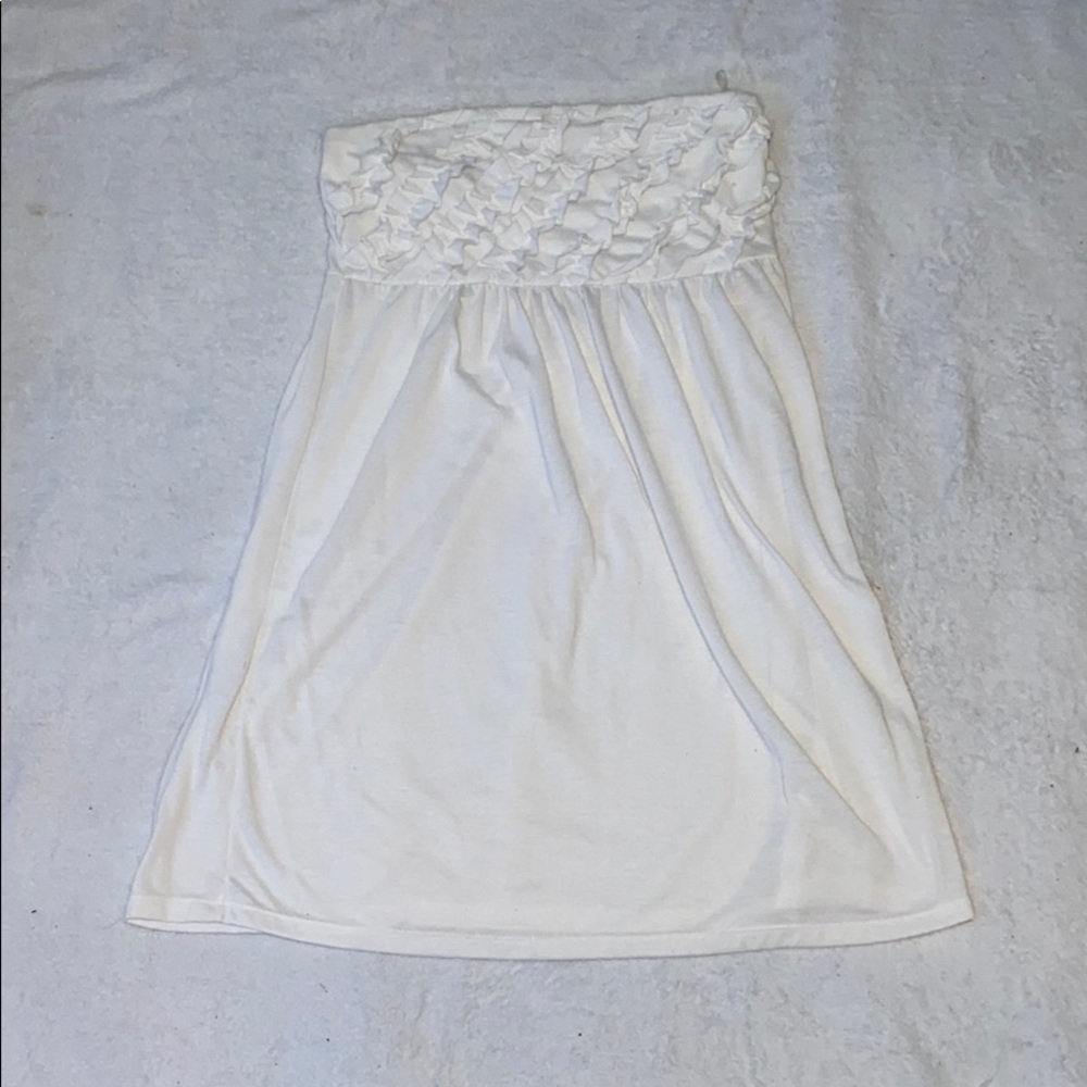 White swim cover up dress